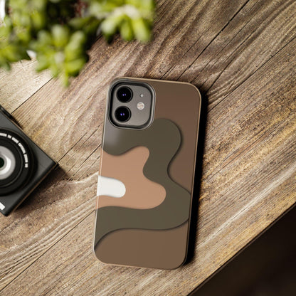 Brown Town Flows Tough iPhone Cases