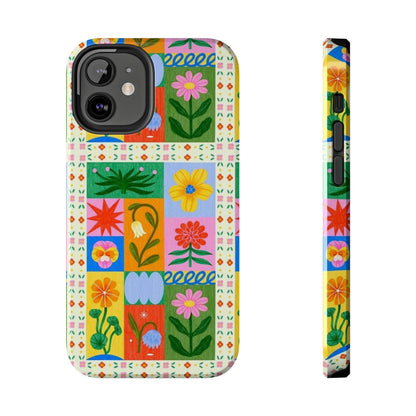 Flower Garden Paradise Tough iPhone Cases