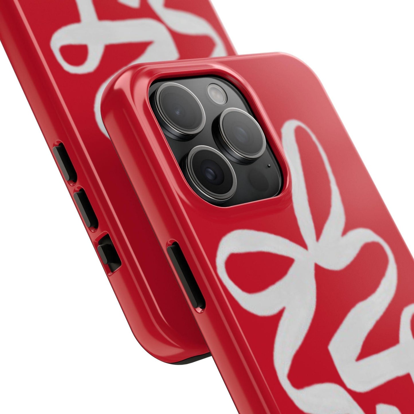 Bow Ribbon Red iPhone Cases