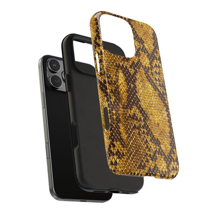 Golden Viper Scales Tough iPhone Cases