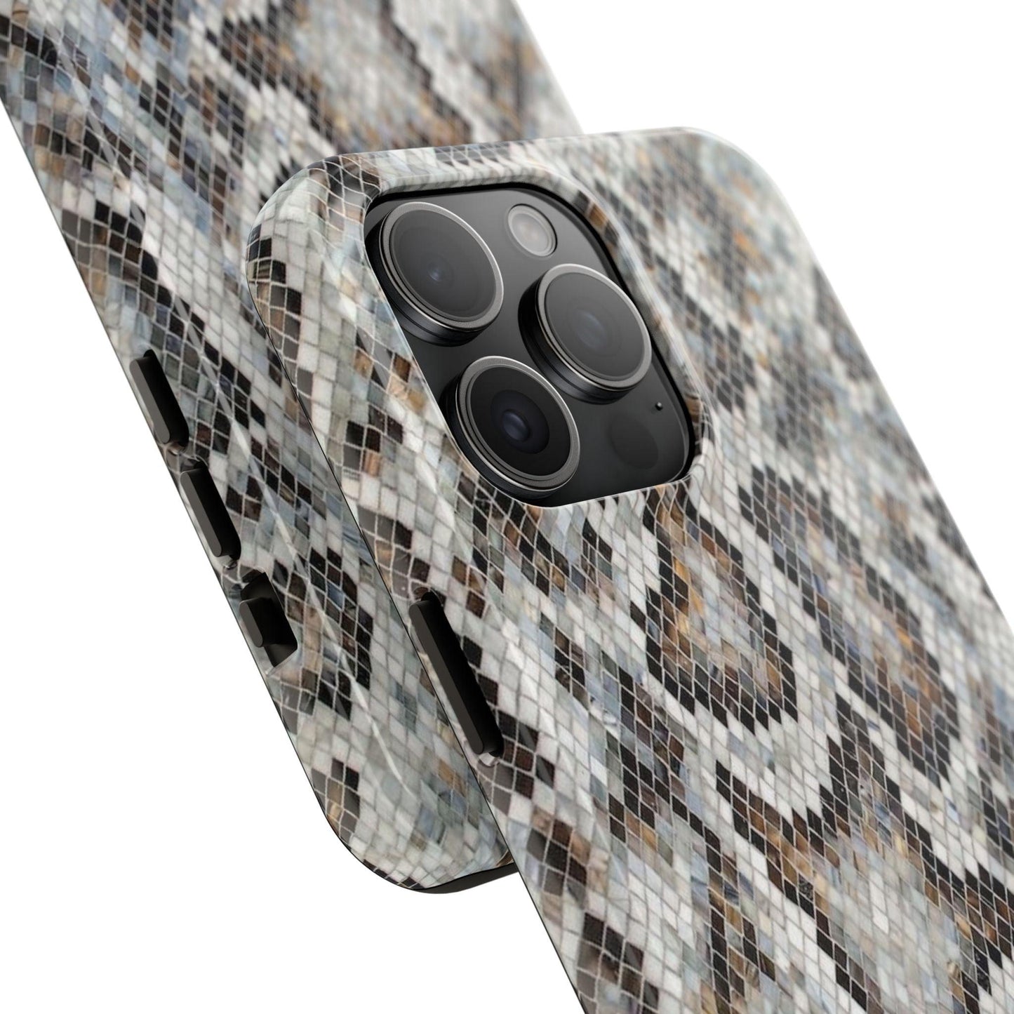 Crawler in Grey Mosaic Tough iPhone Cases