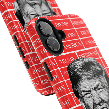 Bold Donald Trump Tough Phone Case - #MAGA & Bitcoin Design