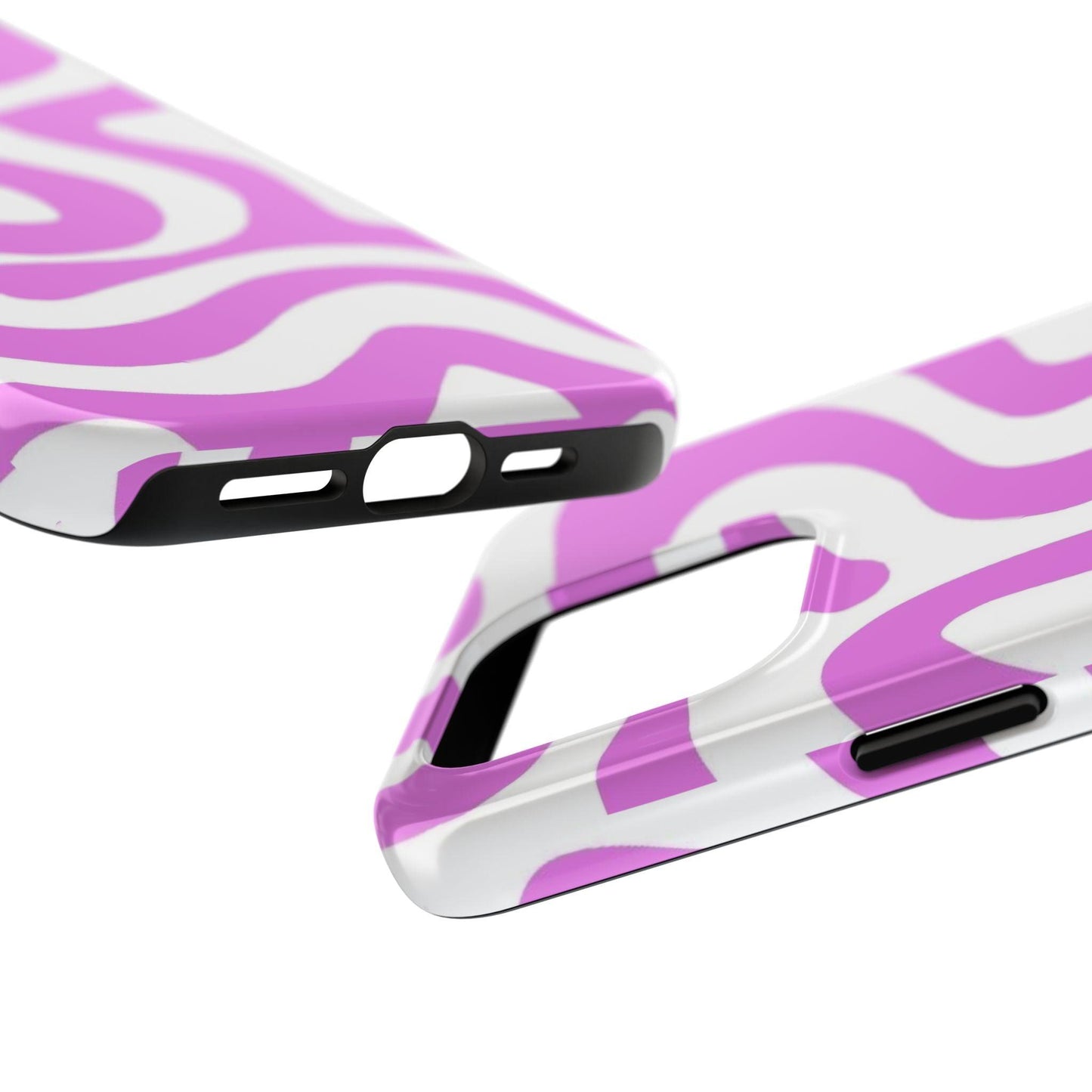 Lilac Swirl Fusion Tough iPhone Cases