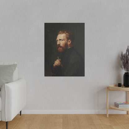 John Russell's Portrait of Vincent van Gogh (1886) - Matte Canvas, Stretched, 0.75"