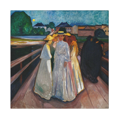 Edvard Munch's On the Bridge (1903) - Matte Canvas, Stretched, 0.75"