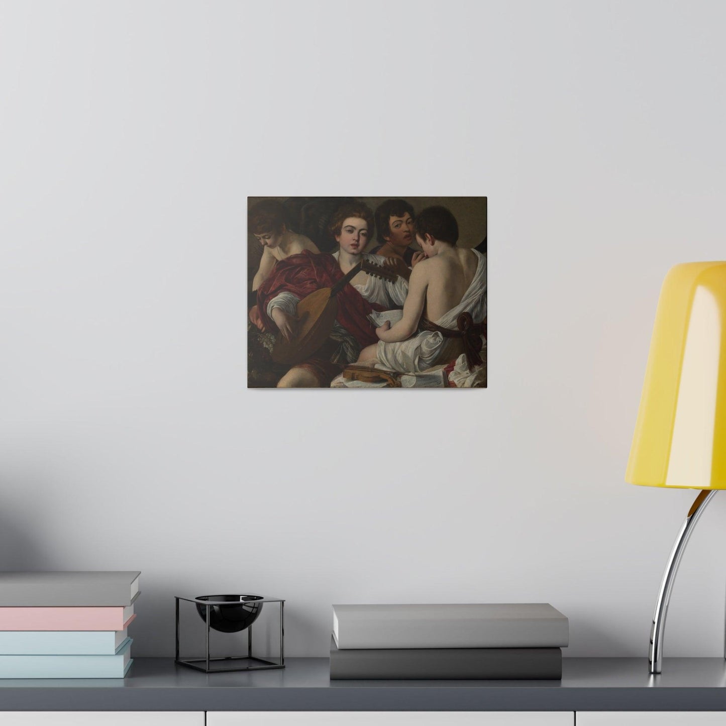 The Musicians by Caravaggio by Caravaggio (Michelangelo Merisi) - Matte Canvas, Stretched, 0.75"