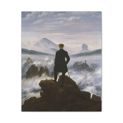 Wanderer above the Sea of Fog by Caspar David Friedrich - Matte Canvas, Stretched, 1.25"