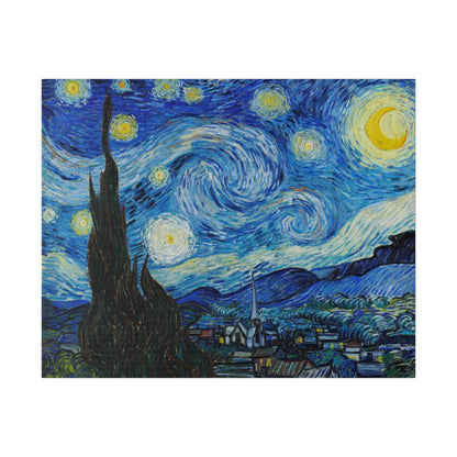 Vincent Van Gogh's The Starry Night (1889) - Matte Canvas, Stretched, 0.75"