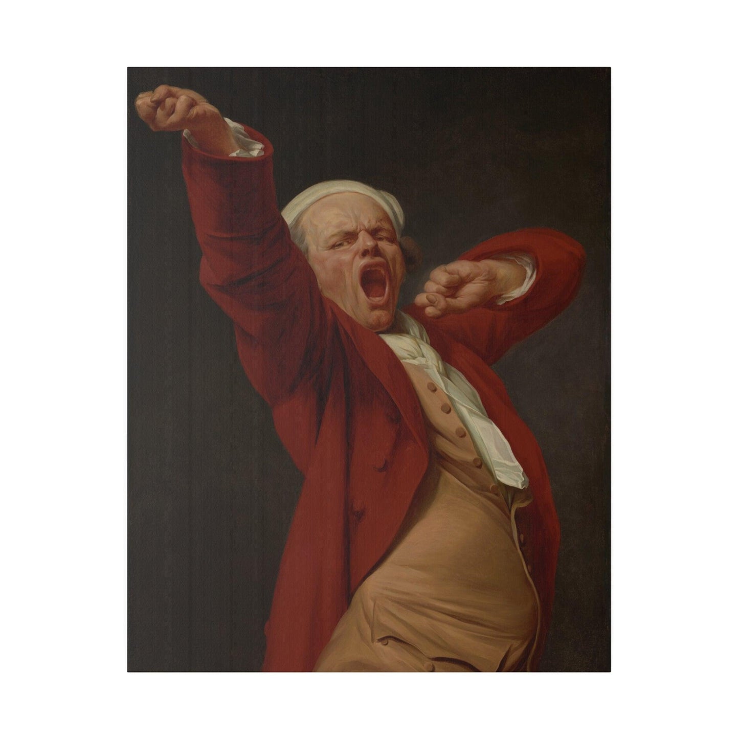 Self-Portrait, Yawning by Joseph Ducreux - Matte Canvas, Stretched, 0.75"