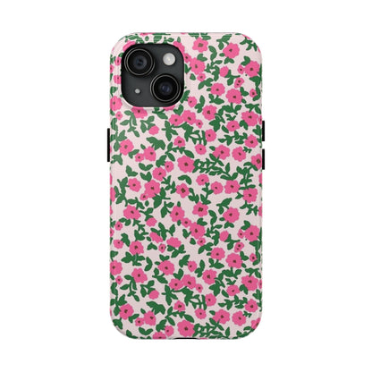 Spring Edition Pink Floral Tough iPhone Cases