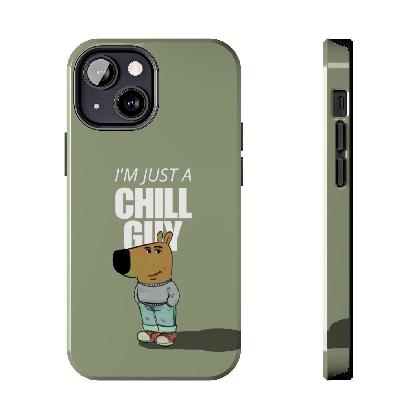 Chill Guy Meme Tough iPhone Cases