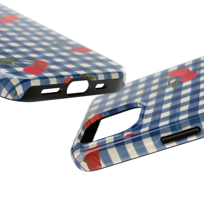 Charming Gingham Tough iPhone Cases