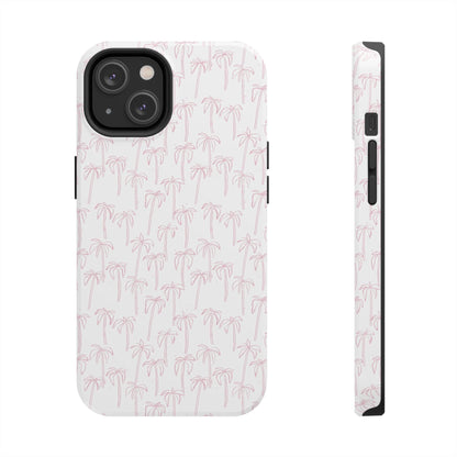 Pink Palm Trees iPhone Cases