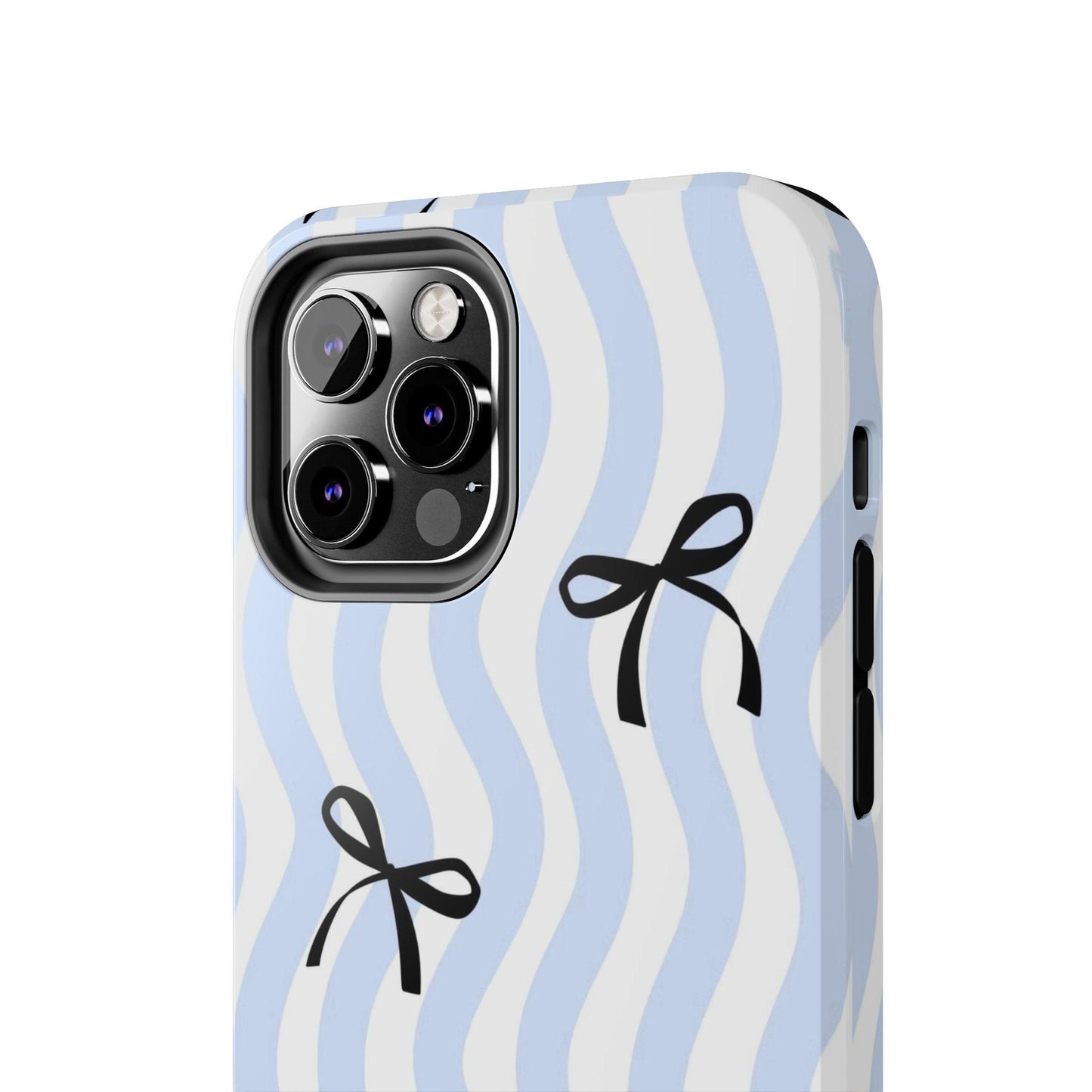 Bowtiful Blue Wavy Bliss Tough iPhone Cases