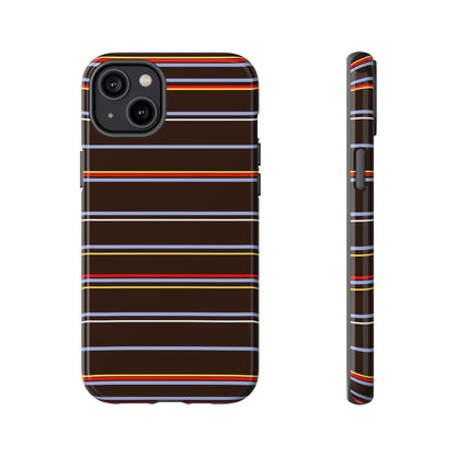 Chocolate Citylines Striped Phone Case