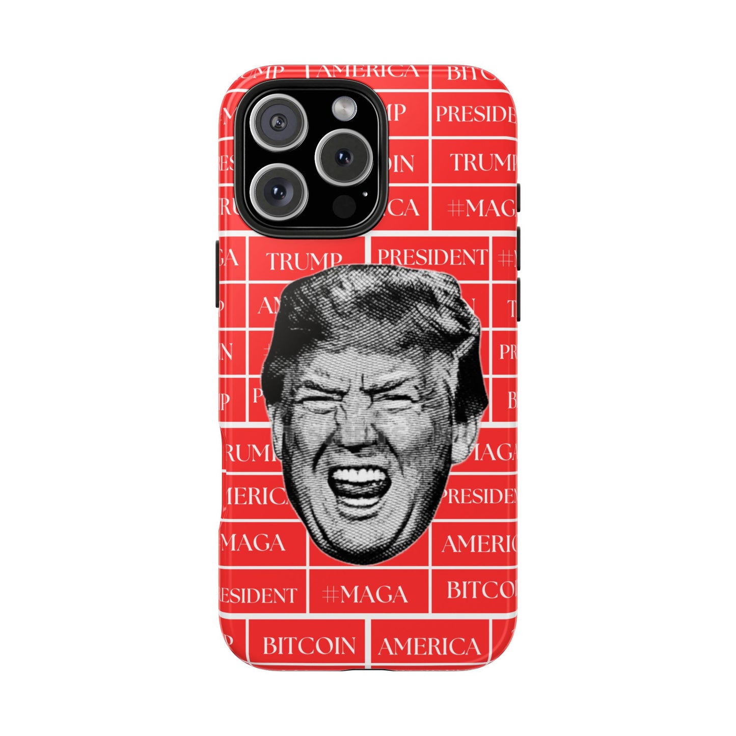 Bold Donald Trump Tough Phone Case - #MAGA & Bitcoin Design