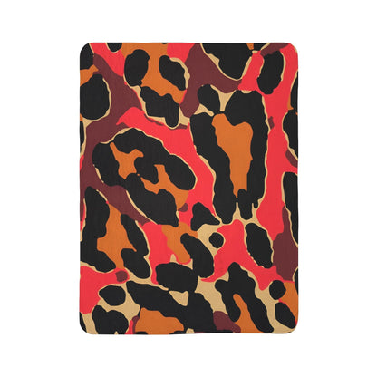 Wild Heat Camo Fleece Sherpa Blanket