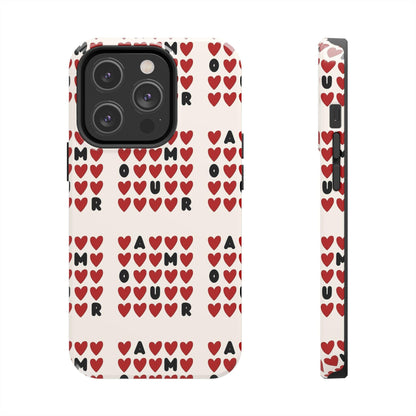 AMOUR Valentines iPhone Cases