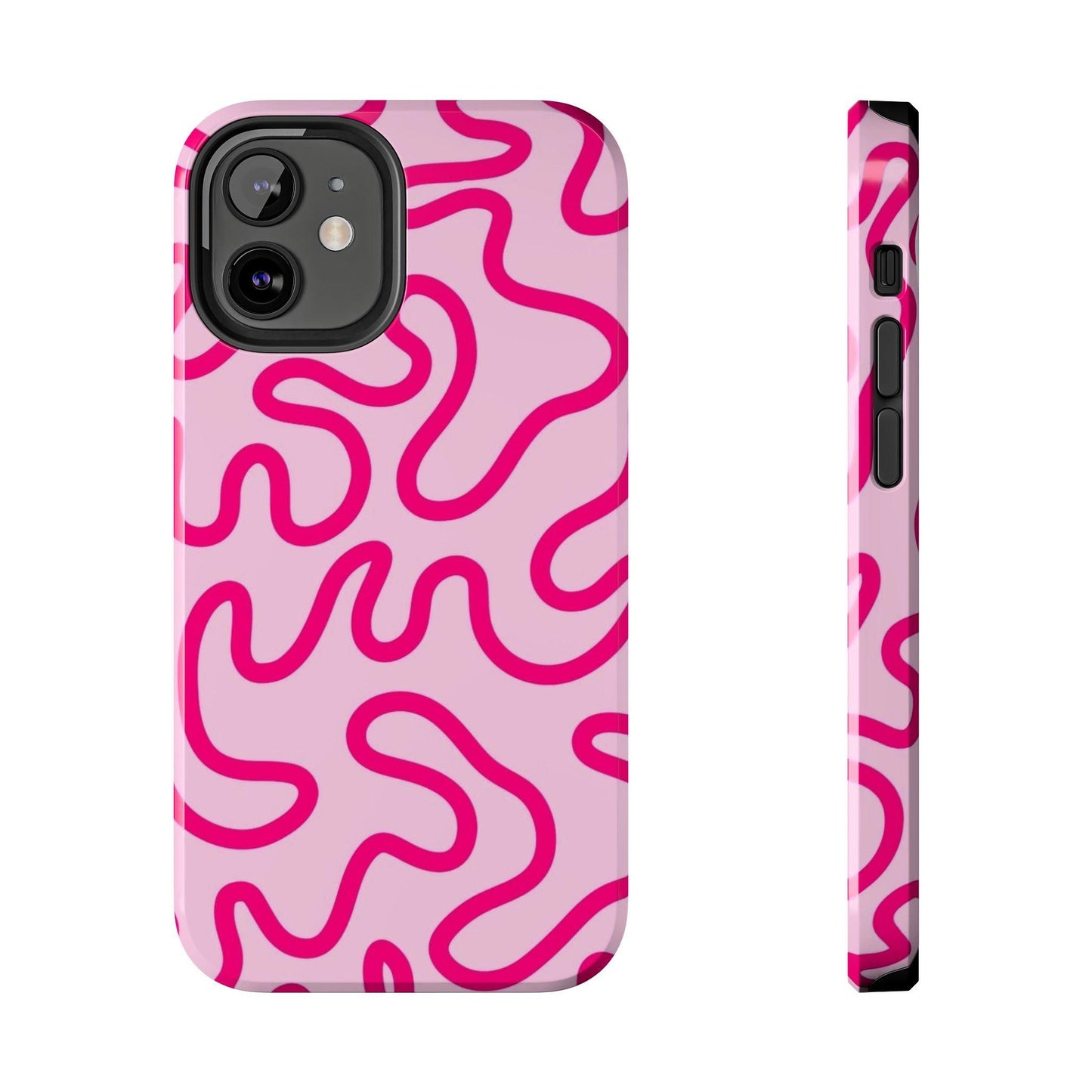 Pink Paradise Swirls Tough iPhone Cases