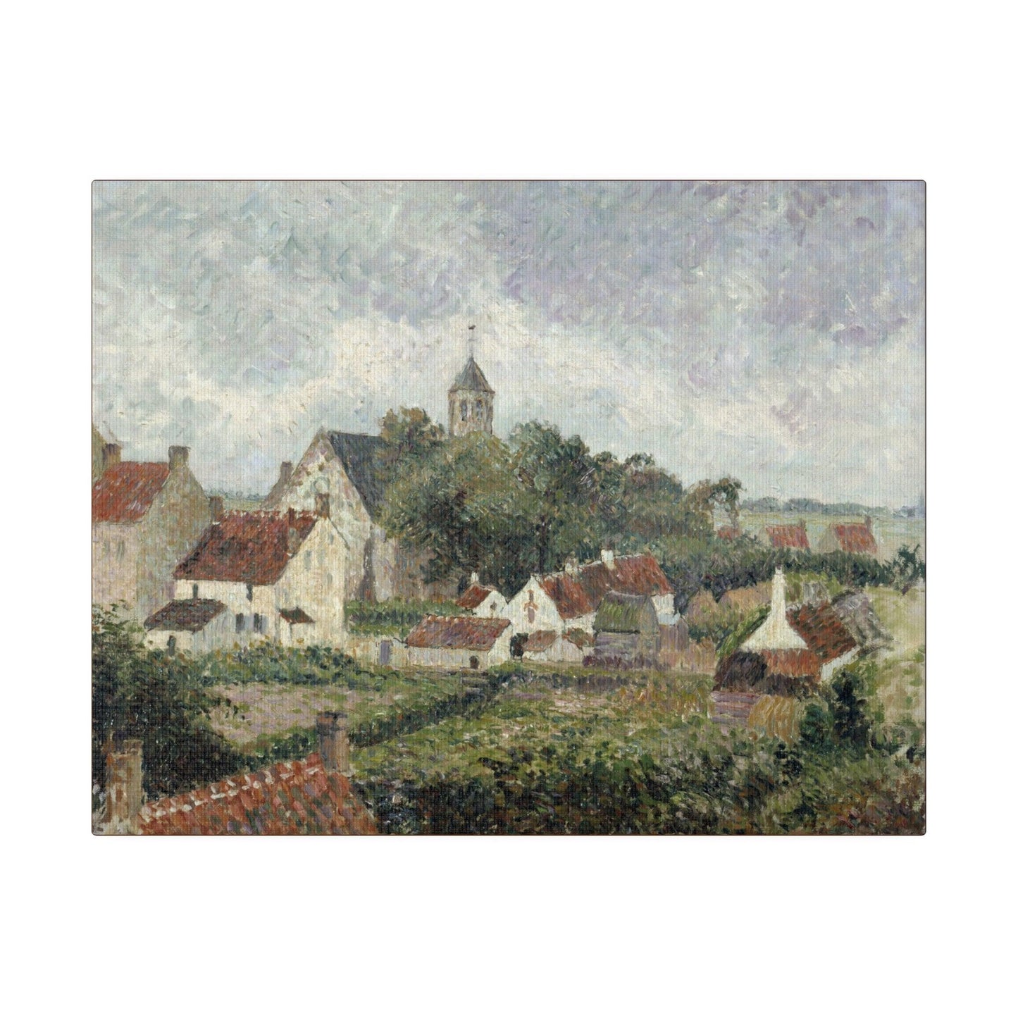 Knocke village (1894) by Camille Pissarro - Matte Canvas, Stretched, 0.75"