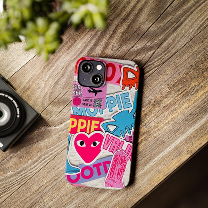 Sticker Frenzy Pop iPhone Cases