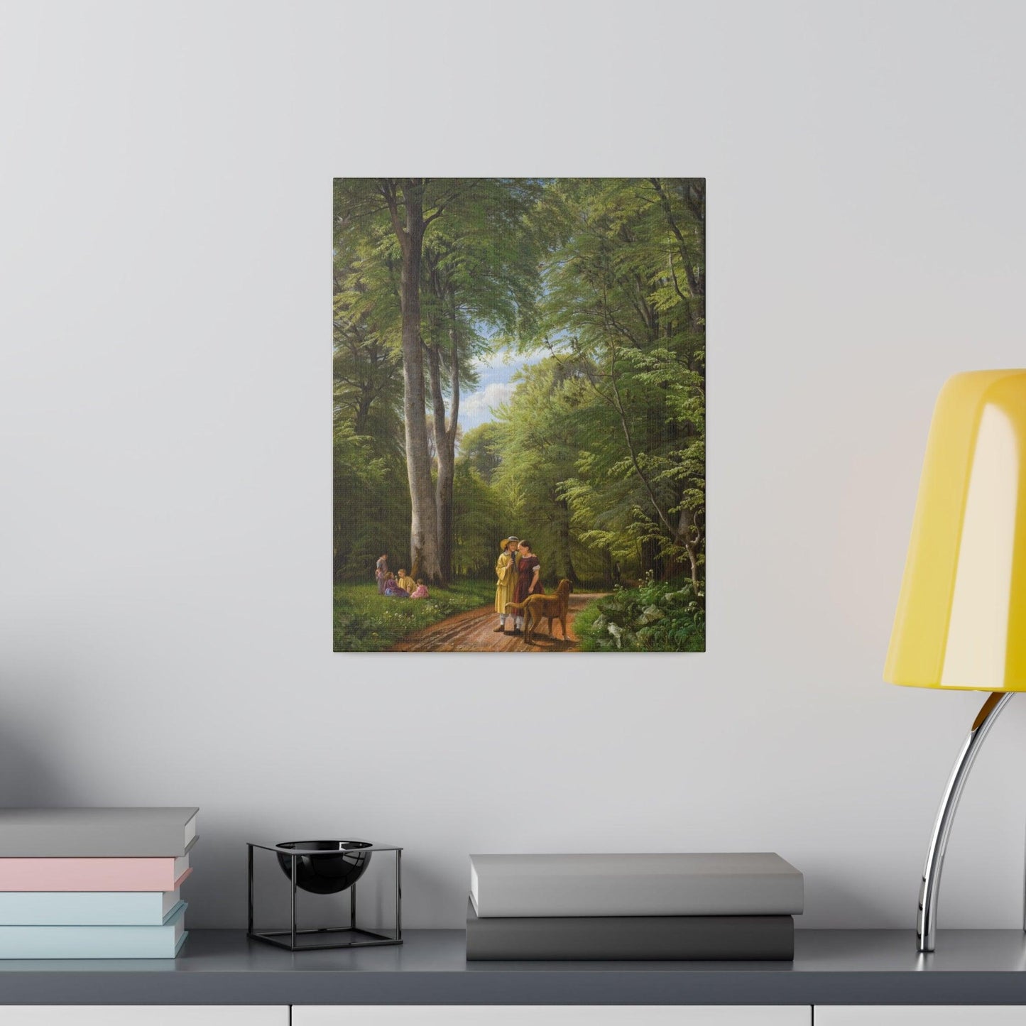 A Beech Wood in May near Iselingen Manor, Zealand by P. C. Skovgaard - Matte Canvas, Stretched, 0.75"