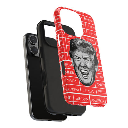 Bold Donald Trump Tough Phone Case - #MAGA & Bitcoin Design