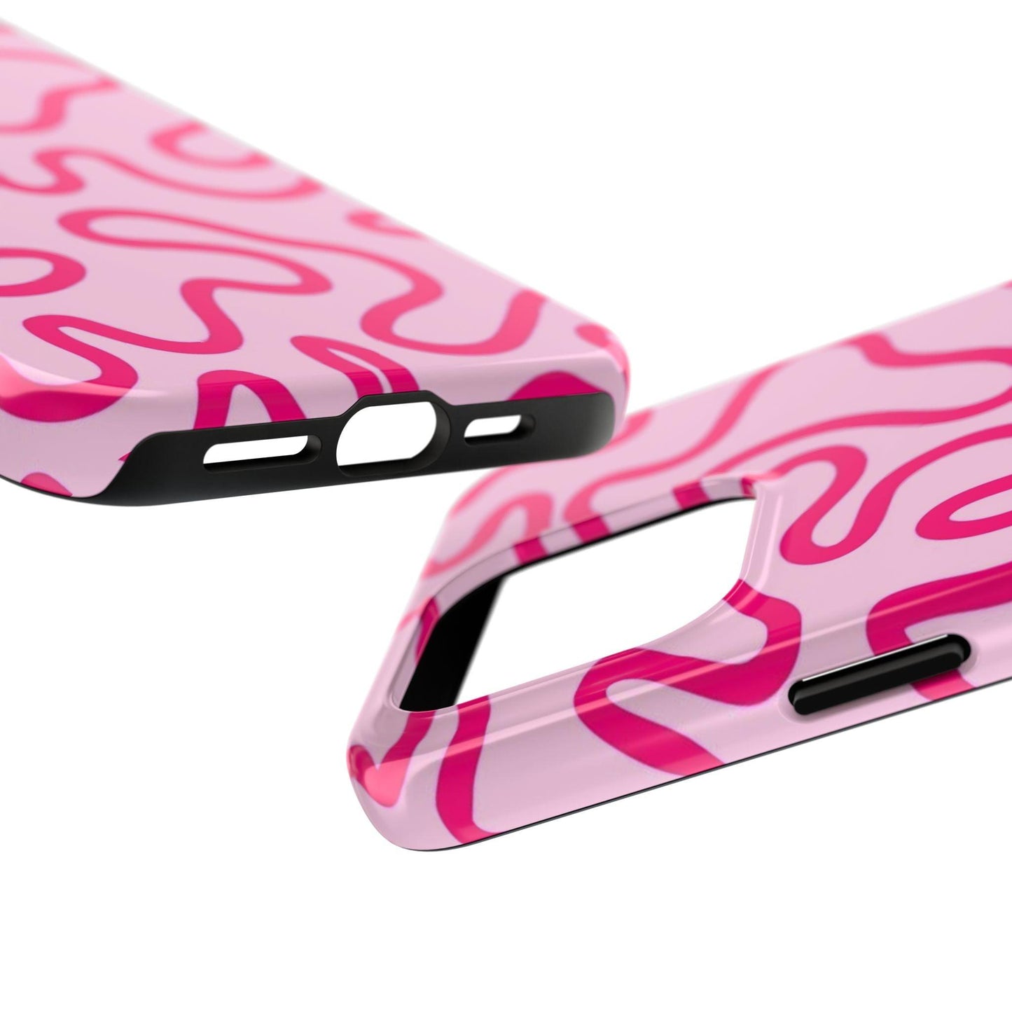 Pink Paradise Swirls Tough iPhone Cases