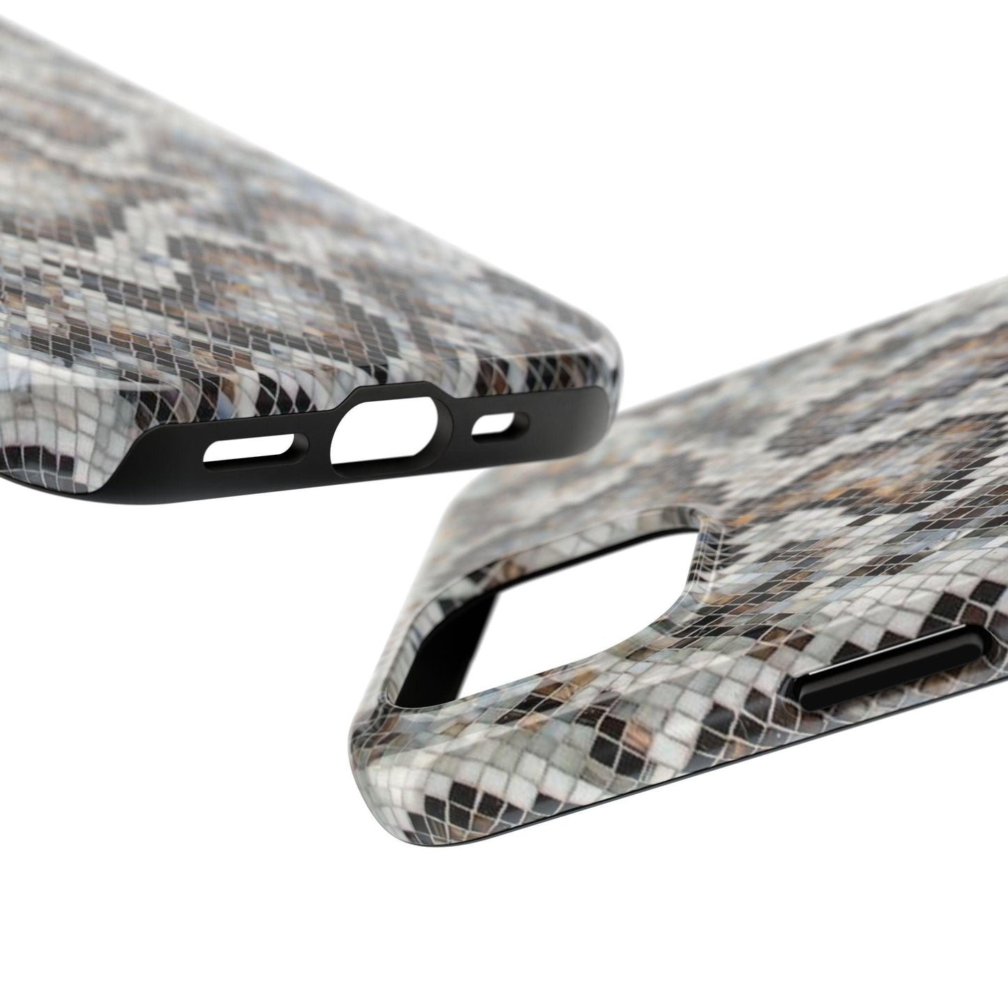 Crawler in Grey Mosaic Tough iPhone Cases