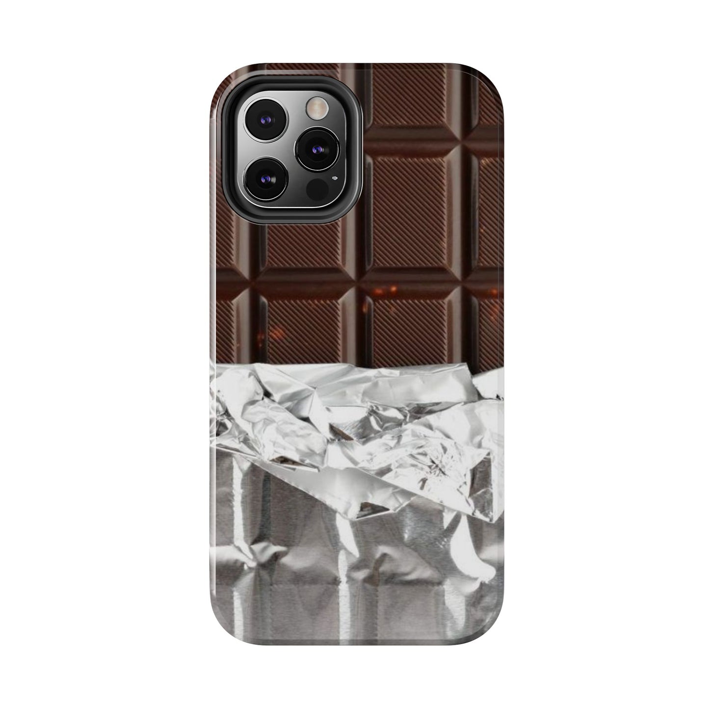 Chocolate with Silver Wrap iPhone Cases