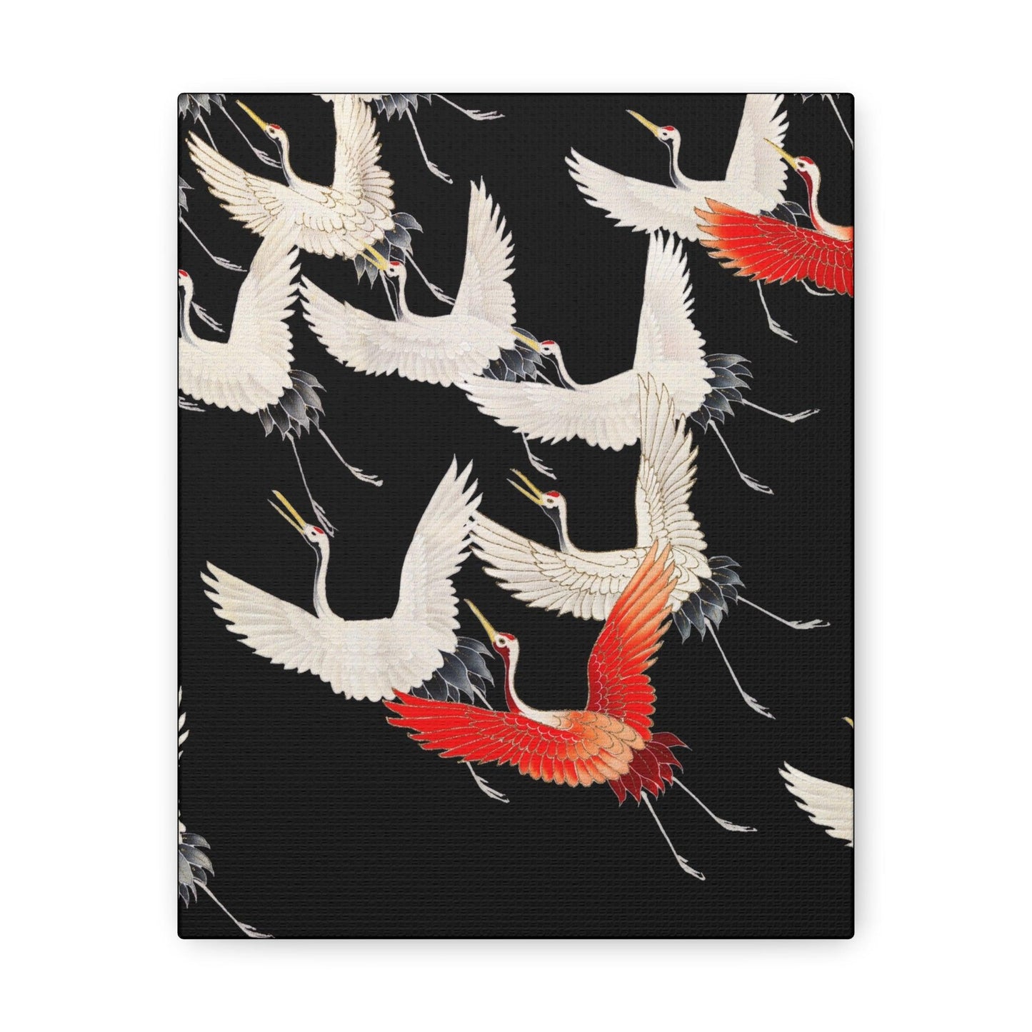 Furisode with a Myriad of Flying Cranes 1910  by anonymous  Canvas Gallery Wraps