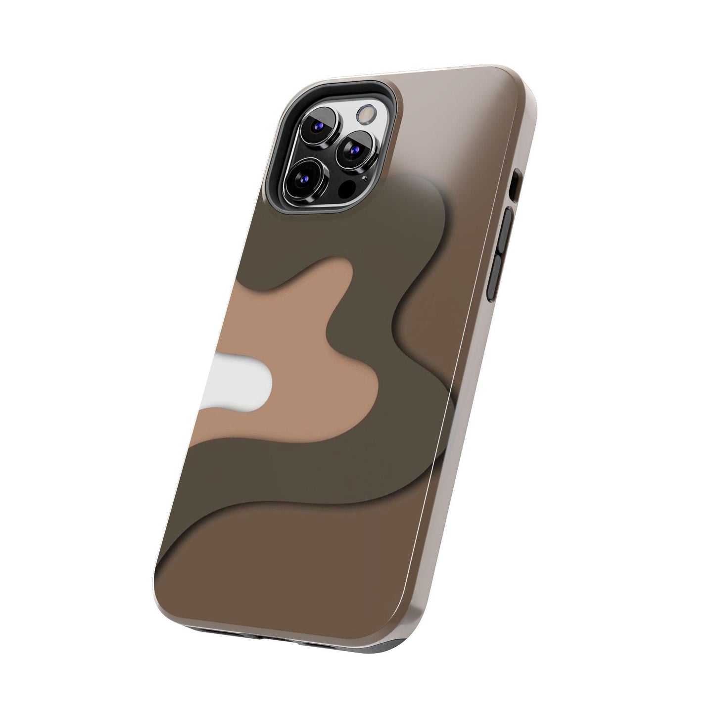 Brown Town Flows Tough iPhone Cases