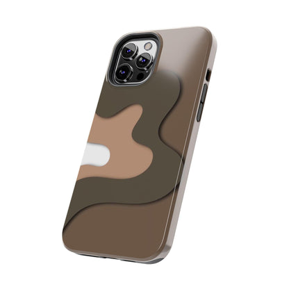 Brown Town Flows Tough iPhone Cases