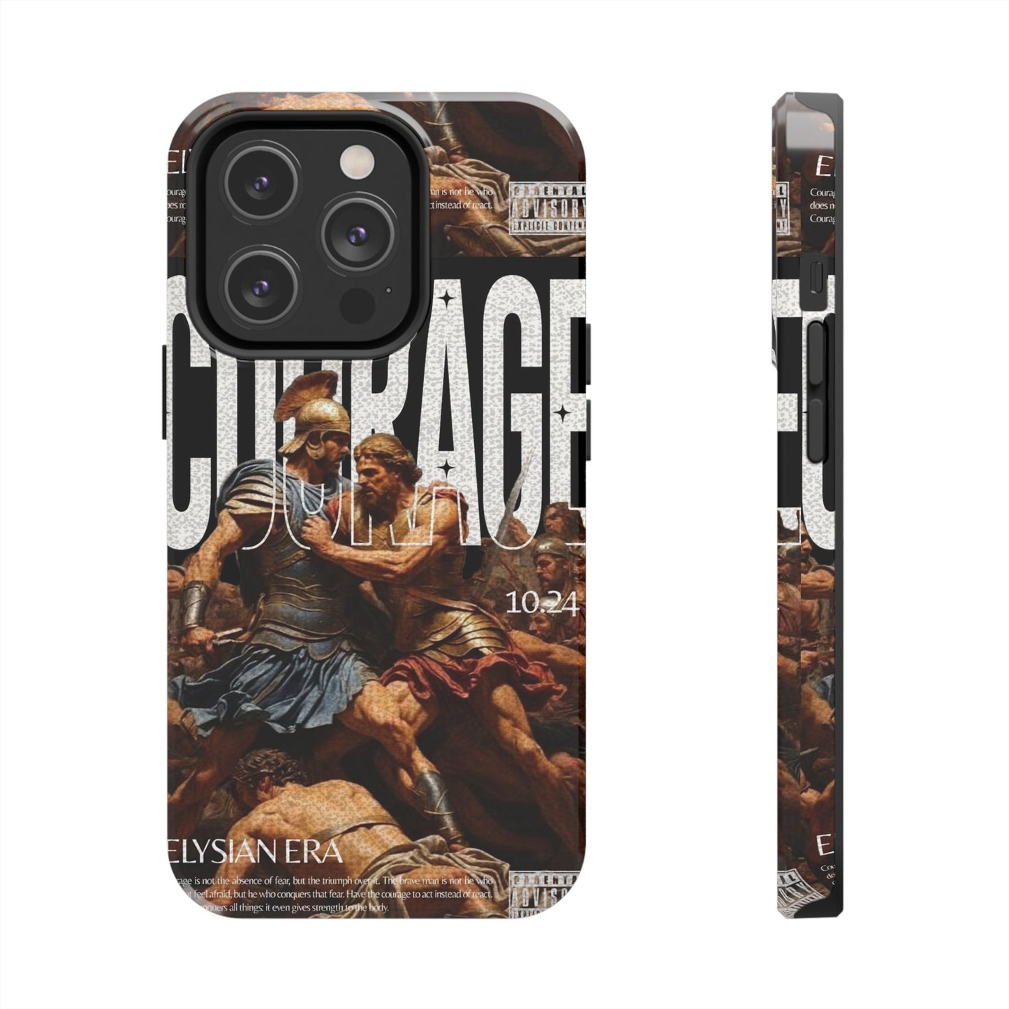 Courage Battle Scene iPhone Cases