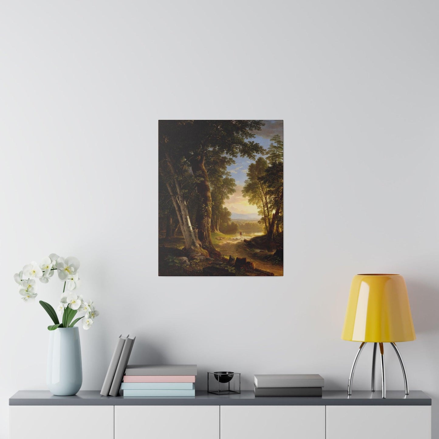 The Beeches by Asher Brown Durand on a Matte Canvas Stretched 0.75