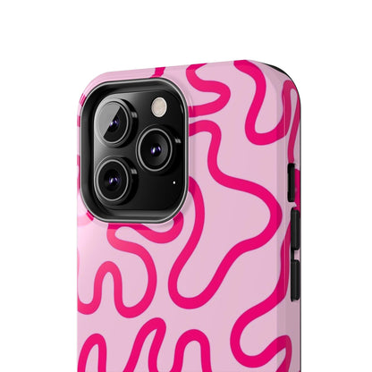 Pink Paradise Swirls Tough iPhone Cases