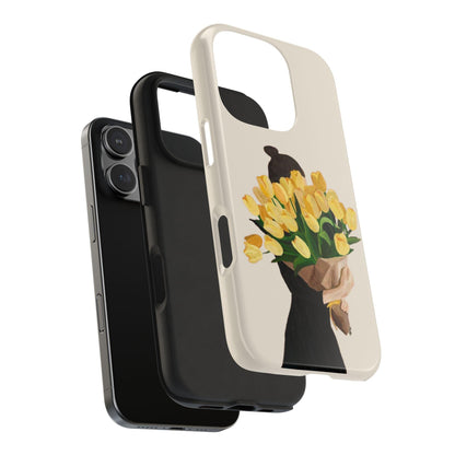 Golden Blooms: Femme Elegance Edition Tough Phone Cases