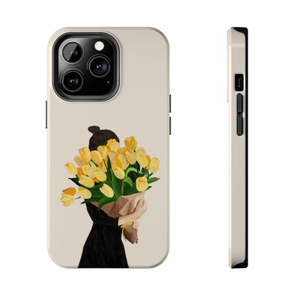 Golden Blooms: Femme Elegance Edition Tough Phone Cases