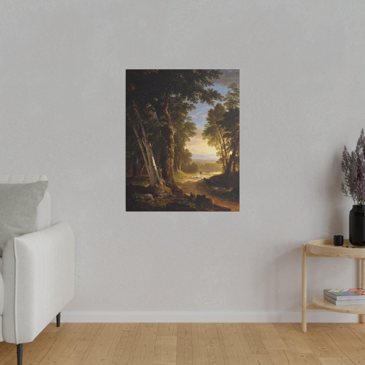 The Beeches by Asher Brown Durand on a Matte Canvas Stretched 0.75