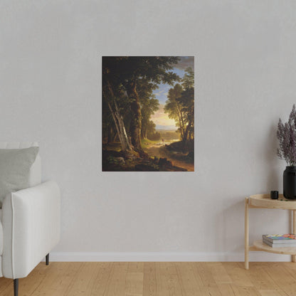 The Beeches by Asher Brown Durand on a Matte Canvas Stretched 0.75