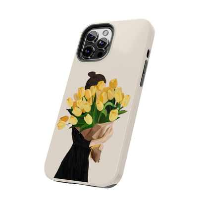 Golden Blooms: Femme Elegance Edition Tough Phone Cases