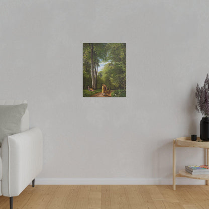 A Beech Wood in May near Iselingen Manor, Zealand by P. C. Skovgaard - Matte Canvas, Stretched, 0.75"