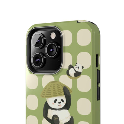 Bamboo Basket Pandas iPhone Cases