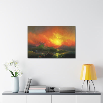 The Ninth Wave by Aivazovsky, Ivan - Canvas Gallery Wraps