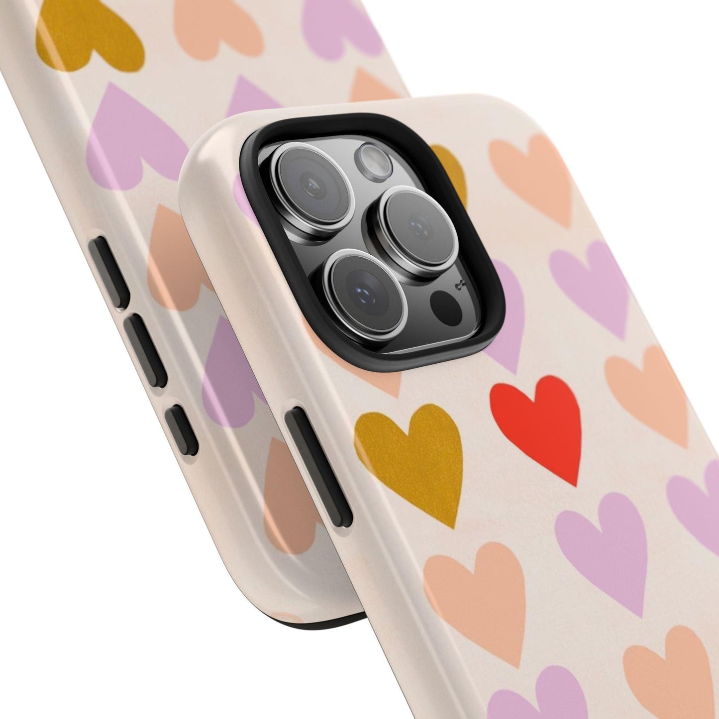 Cutesy Hearts Tough iPhone Cases