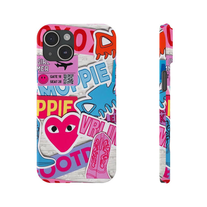 Sticker Frenzy Pop iPhone Cases