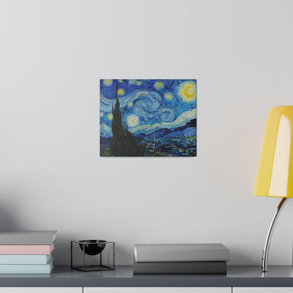 Vincent Van Gogh's The Starry Night (1889) - Matte Canvas, Stretched, 0.75"