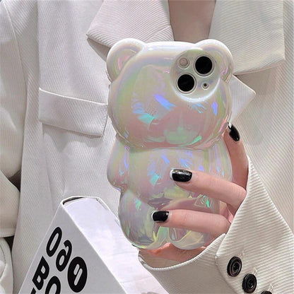 White Rabbit 3D iPhone Case in Soft Silicon