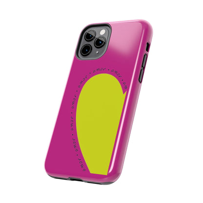 Amor Neon Heart Tough iPhone Cases - SmartHomeGoodies