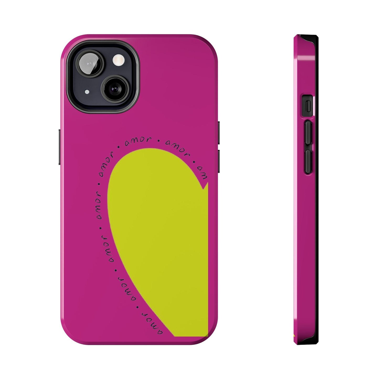 Amor Neon Heart Tough iPhone Cases - SmartHomeGoodies
